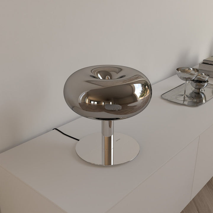 Stolní Lampa LED Retro Kov Sklo Dotyková Stmívatelná