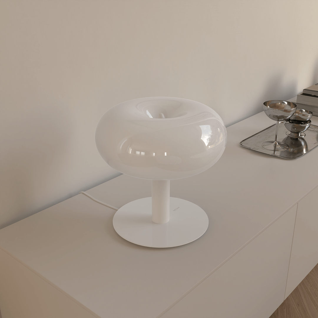 Stolní Lampa LED Retro Kov Sklo Dotyková Stmívatelná
