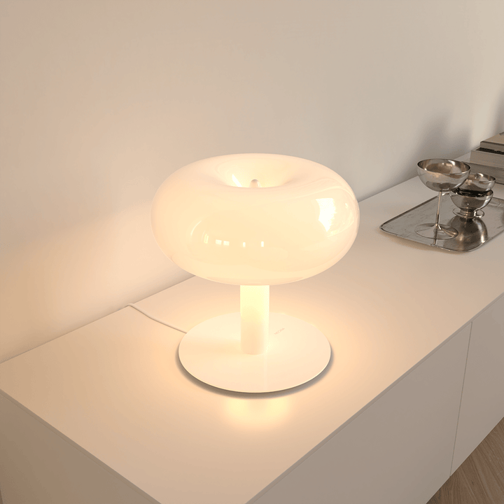 Stolní Lampa LED Retro Kov Sklo Dotyková Stmívatelná