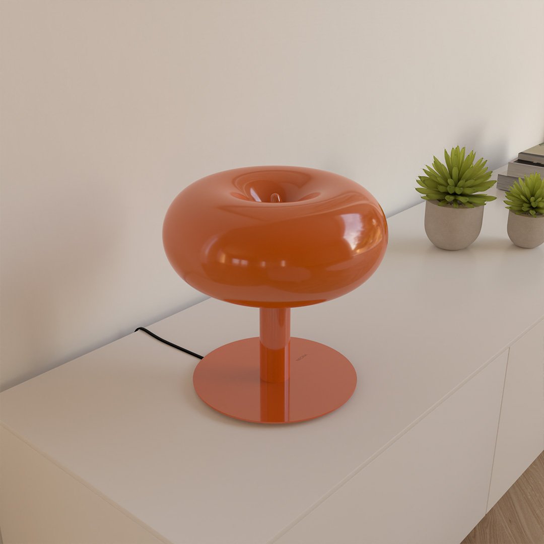 Stolní Lampa LED Retro Kov Sklo Dotyková Stmívatelná