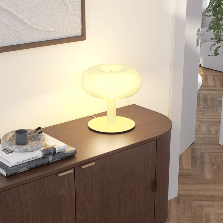 Stolní Lampa LED Retro Kov Sklo Dotyková Stmívatelná