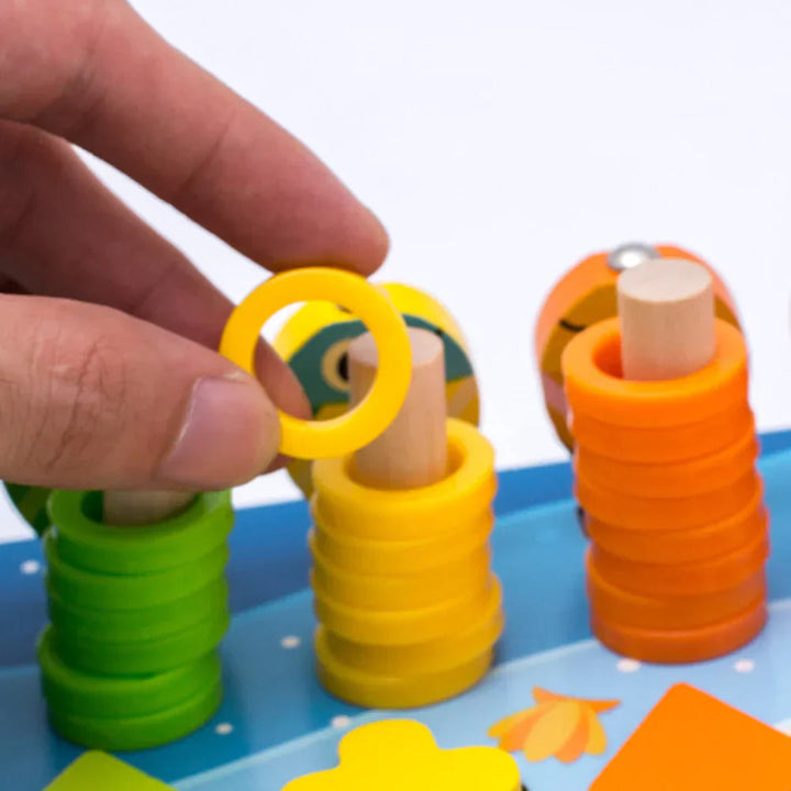 Tableau Éducatif en Bois Multi-Colorant pour Enfants - Puzzles Interactifs et Activités de Développement des Compétences 3
