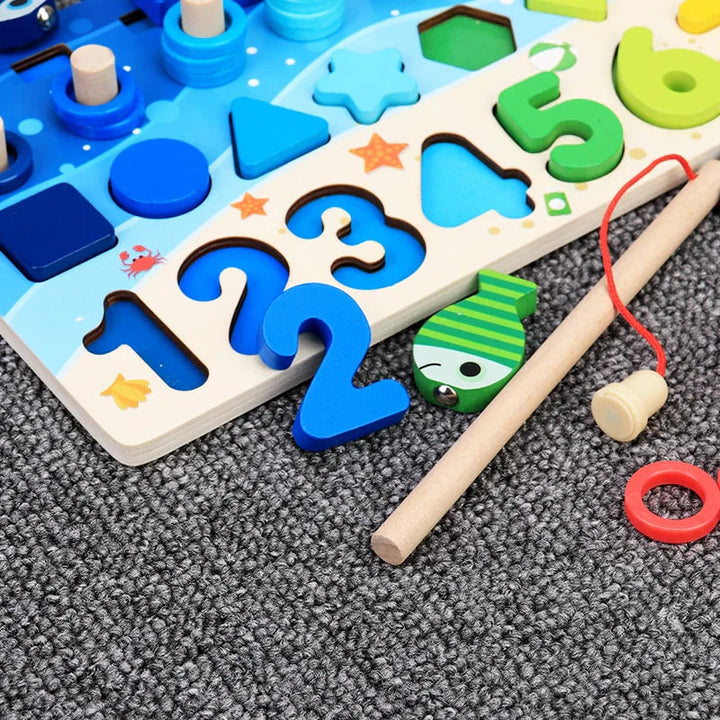 Tableau Éducatif en Bois Multi-Colorant pour Enfants - Puzzles Interactifs et Activités de Développement des Compétences 4