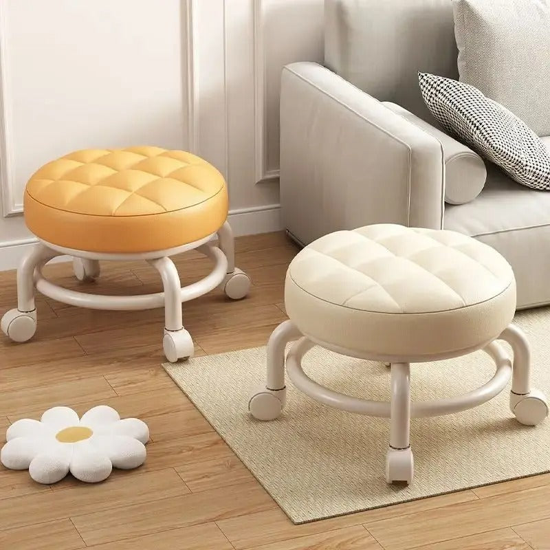 Tabouret Roulant Ergonomique Réglable avec Siège Rotatif à 360° - Flexibilité et Confort 2