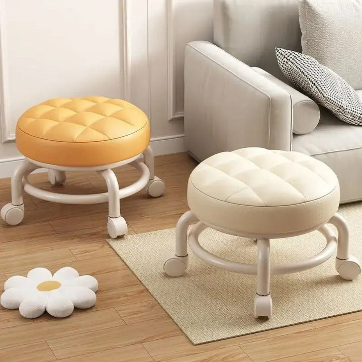 Tabouret Roulant Ergonomique Réglable avec Siège Rotatif à 360° - Flexibilité et Confort 2