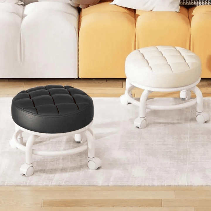 Tabouret Roulant Ergonomique Réglable avec Siège Rotatif à 360° - Flexibilité et Confort 3