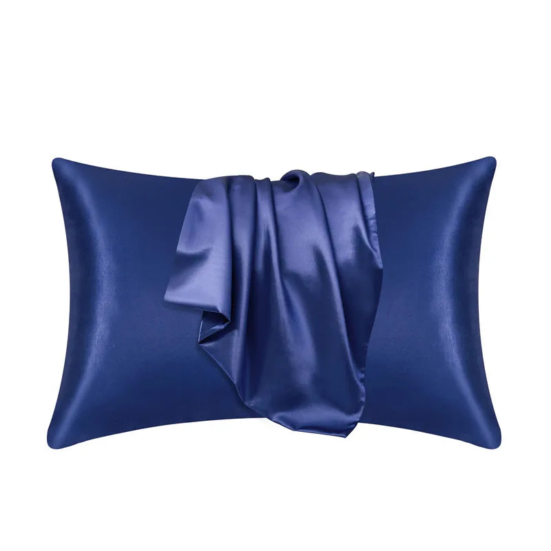 Taie d'Oreiller en Soie 100% Mûrier Hypoallergénique et Respirante - Luxe pour Peau et Cheveux 50x75 cm, Plusieurs Couleurs 3