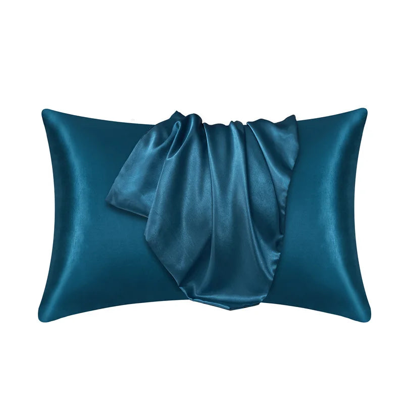 Taie d'Oreiller en Soie 100% Mûrier Hypoallergénique et Respirante - Luxe pour Peau et Cheveux 50x75 cm, Plusieurs Couleurs 4