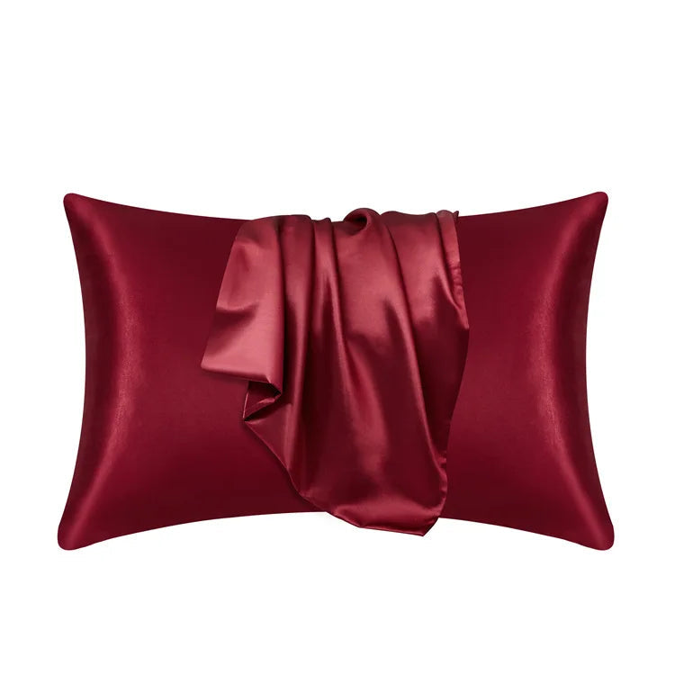 Taie d'Oreiller en Soie 100% Mûrier Hypoallergénique et Respirante - Luxe pour Peau et Cheveux 50x75 cm, Plusieurs Couleurs 5