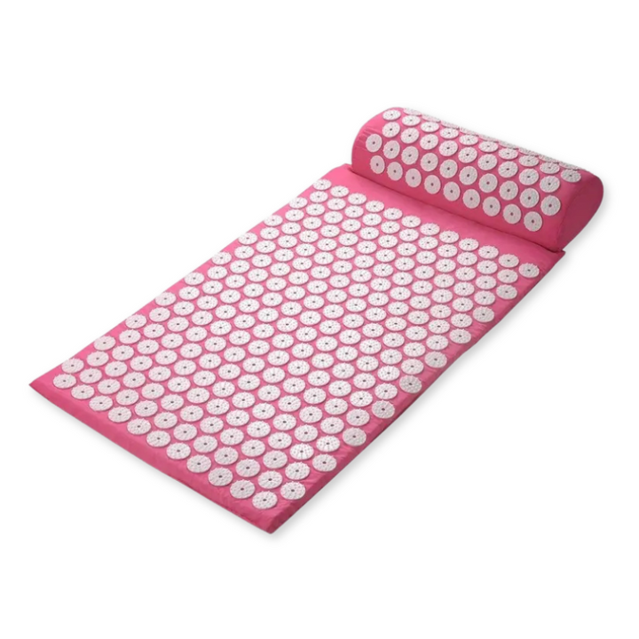 Tapis d'acupression avec oreiller ergonomique – Réduit le stress et améliore la qualité du sommeil, 63 x 40 cm 2