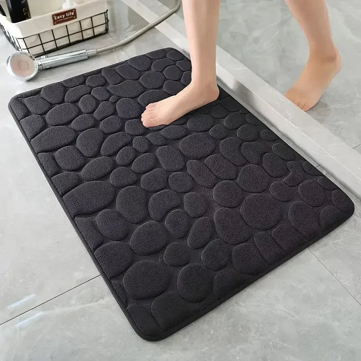 Tapis de Bain 3D Antidérapant en Tissu Absorbant – 40 cm x 60 cm pour Salle de Bain Sécurisée 1