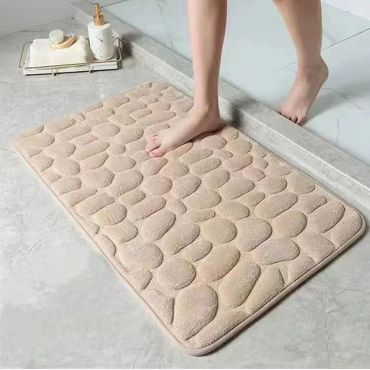 Tapis de Bain 3D Antidérapant en Tissu Absorbant – 40 cm x 60 cm pour Salle de Bain Sécurisée 2