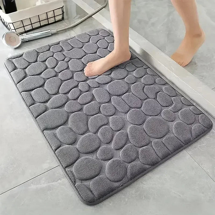 Tapis de Bain 3D Antidérapant en Tissu Absorbant – 40 cm x 60 cm pour Salle de Bain Sécurisée 4