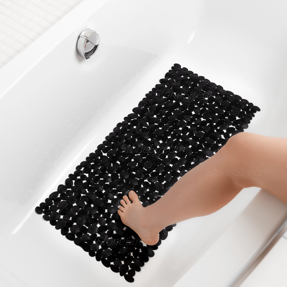 Tapis de Bain Antidérapant 70x36 cm – Tapis Salle de Bain Douche Sécurisé en PVC avec Surface Texturée 0
