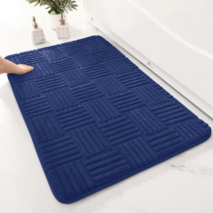 Tapis de Bain Antidérapant Épais en Coton – Tapis de Salle de Bain Doux et Absorbant 40x60 cm, 50x80 cm 3