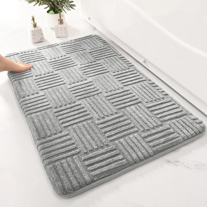 Tapis de Bain Antidérapant Épais en Coton – Tapis de Salle de Bain Doux et Absorbant 40x60 cm, 50x80 cm 4