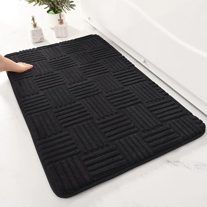Tapis de Bain Antidérapant Épais en Coton – Tapis de Salle de Bain Doux et Absorbant 40x60 cm, 50x80 cm 6