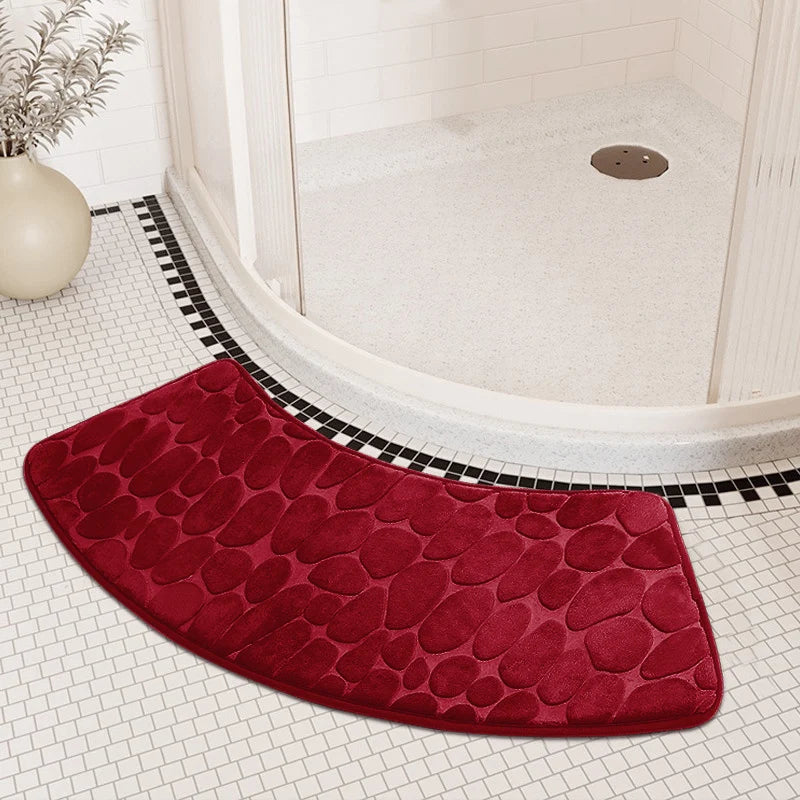 Tapis de Bain Antidérapant Incurvé – Design Élégant et Confort Optimal pour Salle de Bain 0