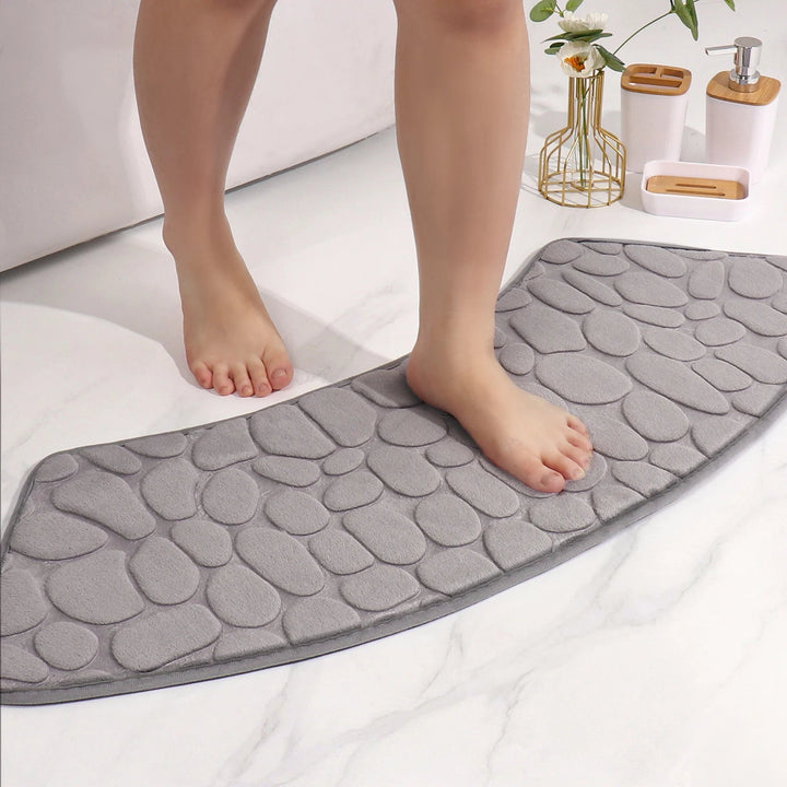 Tapis de Bain Antidérapant Incurvé – Design Élégant et Confort Optimal pour Salle de Bain 2