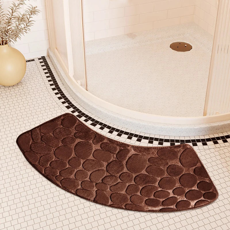 Tapis de Bain Antidérapant Incurvé – Design Élégant et Confort Optimal pour Salle de Bain 7