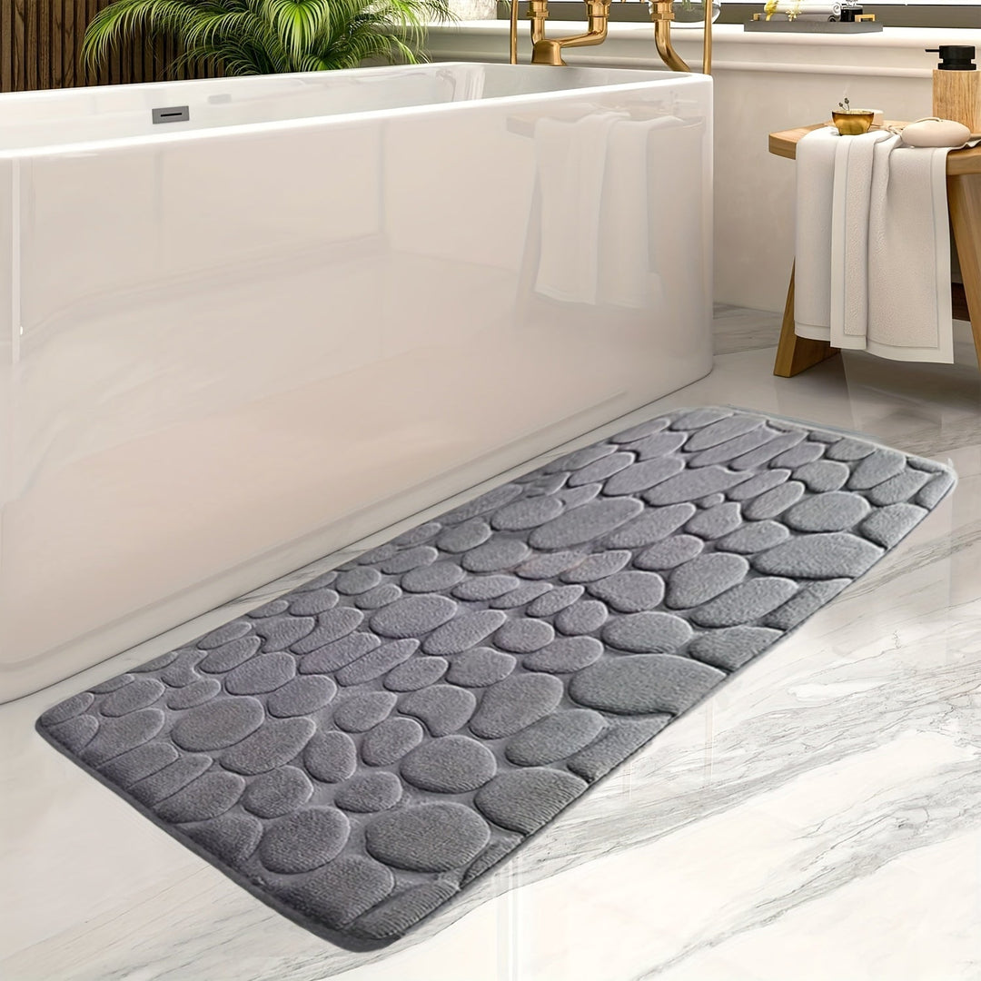 Tapis de Bain Antidérapant Lavable 50x120 cm – Doux et Élégant pour Salle de Bain 0