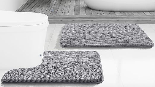 Tapis de Bain Antidérapant Ultra Doux en Polyester - Design Rectangulaire, Confort Optimal et Absorption Supérieure 40x60cm à 60x90cm 1
