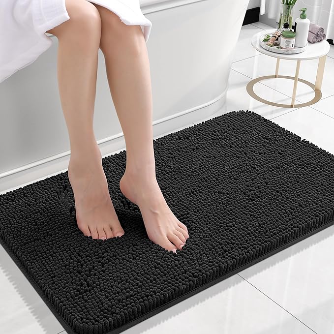 Tapis de Bain Antidérapant Ultra Doux en Polyester - Design Rectangulaire, Confort Optimal et Absorption Supérieure 40x60cm à 60x90cm 2