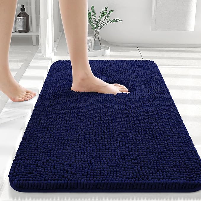 Tapis de Bain Antidérapant Ultra Doux en Polyester - Design Rectangulaire, Confort Optimal et Absorption Supérieure 40x60cm à 60x90cm 3