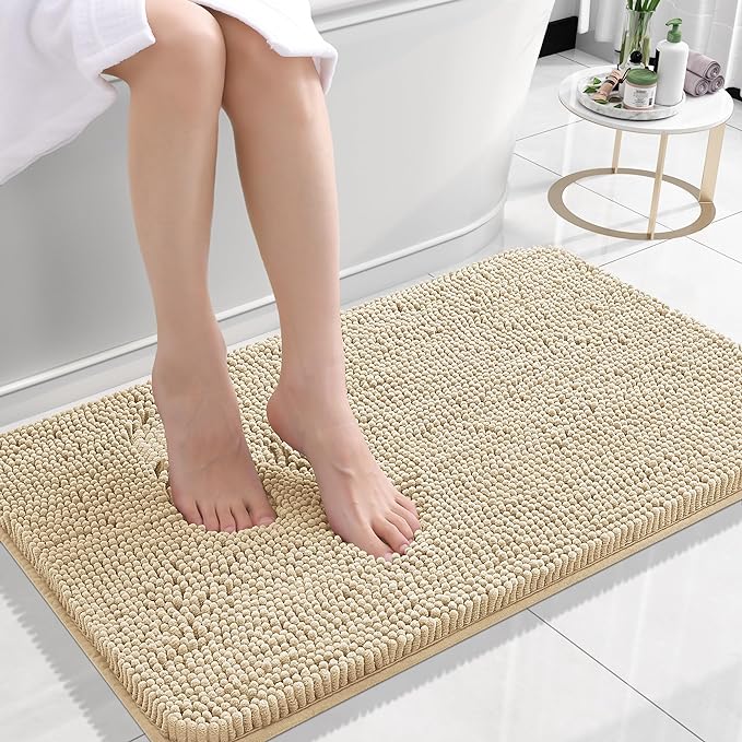 Tapis de Bain Antidérapant Ultra Doux en Polyester - Design Rectangulaire, Confort Optimal et Absorption Supérieure 40x60cm à 60x90cm 4