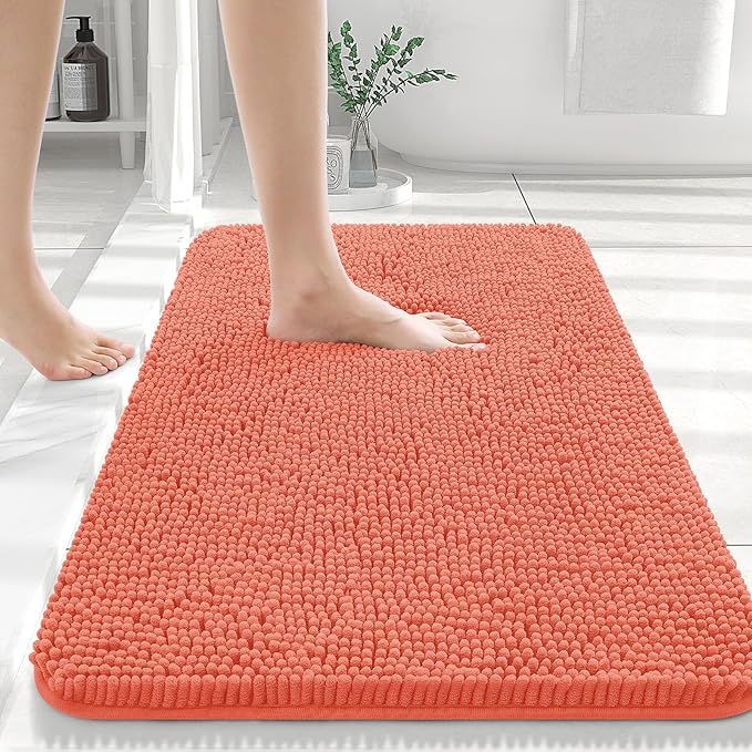 Tapis de Bain Antidérapant Ultra Doux en Polyester - Design Rectangulaire, Confort Optimal et Absorption Supérieure 40x60cm à 60x90cm 6