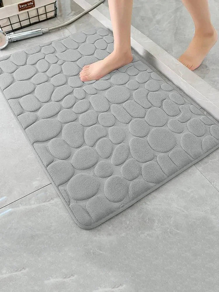 Tapis de Bain Antidérapant Ultra Doux en Velours Corail – Lavable en Machine, Disponible en Plusieurs Tailles 1