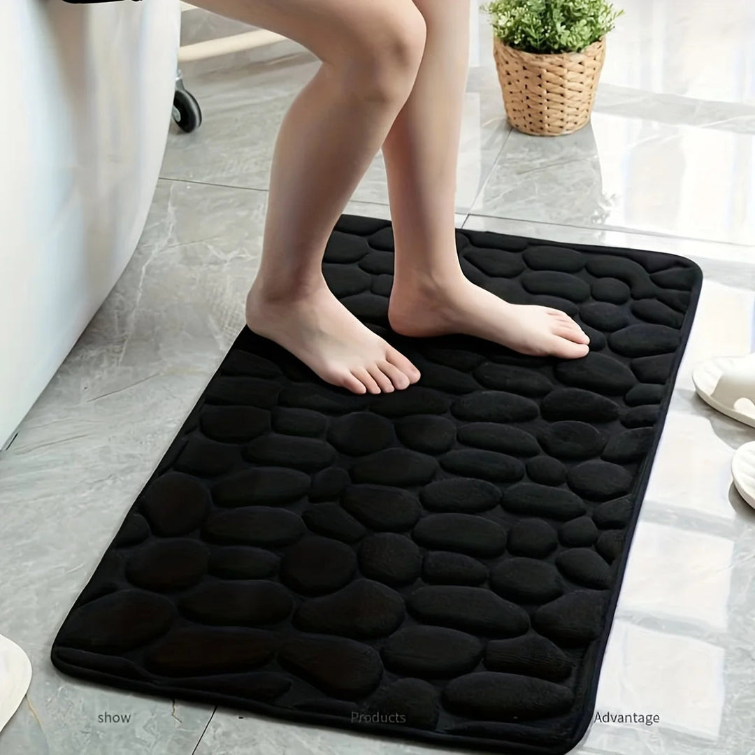 Tapis de Bain Antidérapant Ultra Doux en Velours Corail – Lavable en Machine, Disponible en Plusieurs Tailles 2