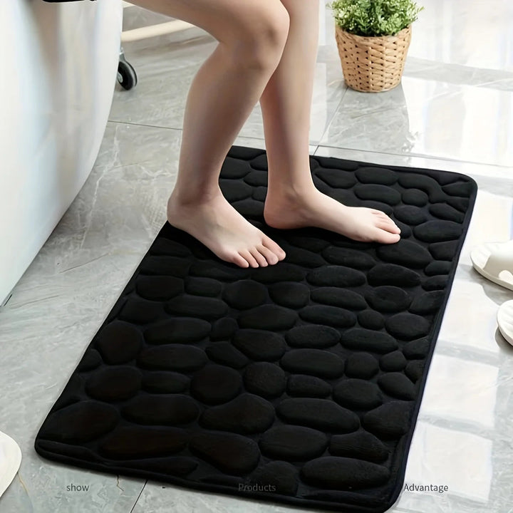Tapis de Bain Antidérapant Ultra Doux en Velours Corail – Lavable en Machine, Disponible en Plusieurs Tailles 2
