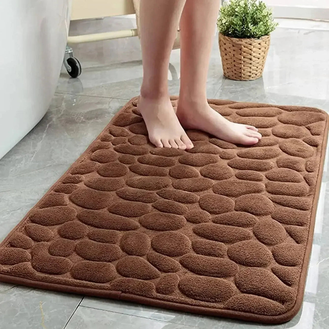 Tapis de Bain Antidérapant Ultra Doux en Velours Corail – Lavable en Machine, Disponible en Plusieurs Tailles 3
