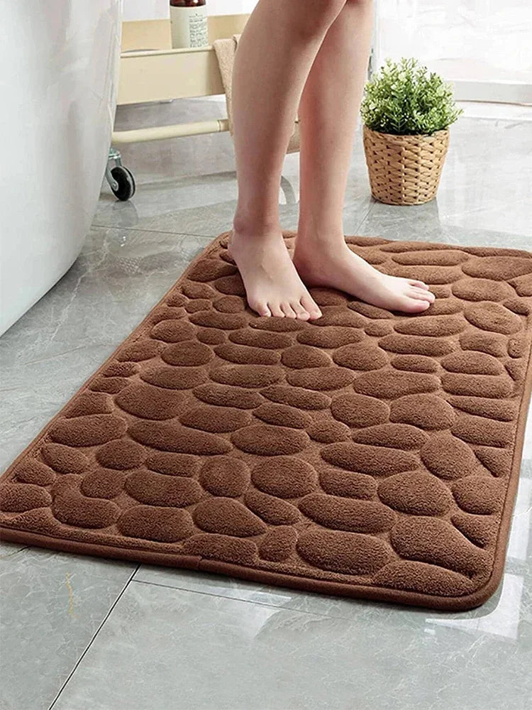 Tapis de Bain Antidérapant Ultra Doux en Velours Corail – Lavable en Machine, Disponible en Plusieurs Tailles 7