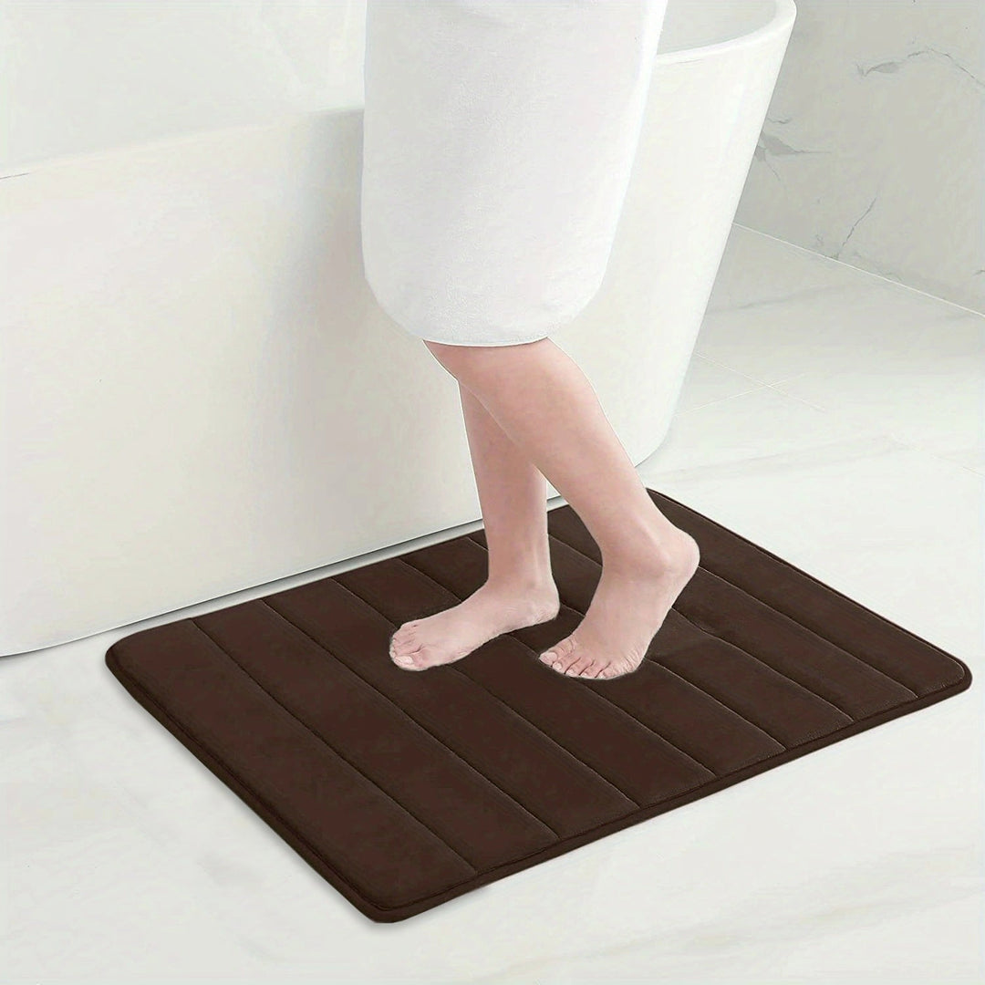Tapis de Bain Antidérapant en Microfibre à Séchage Rapide – Tapis Salle de Bain Super Absorbant 50x80 cm 3