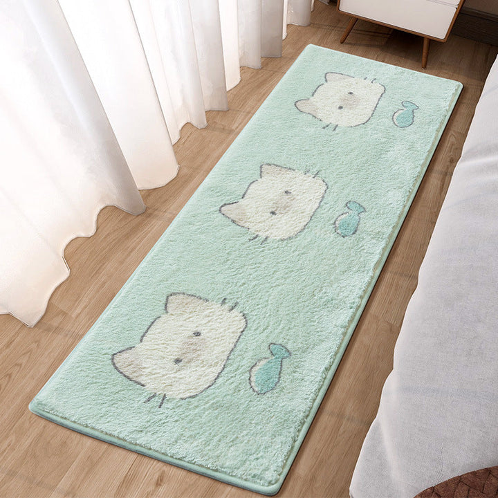 Tapis de Chambre Botanique Doux 40 x 120 cm – Design Élégant et Durable pour un Confort Optimal 3