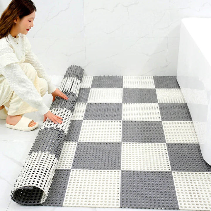 Tapis de Douche Antidérapant Étanche 30 cm x 30 cm – Tapis Salle de Bain Sécurisé et Facile à Entretenir 2