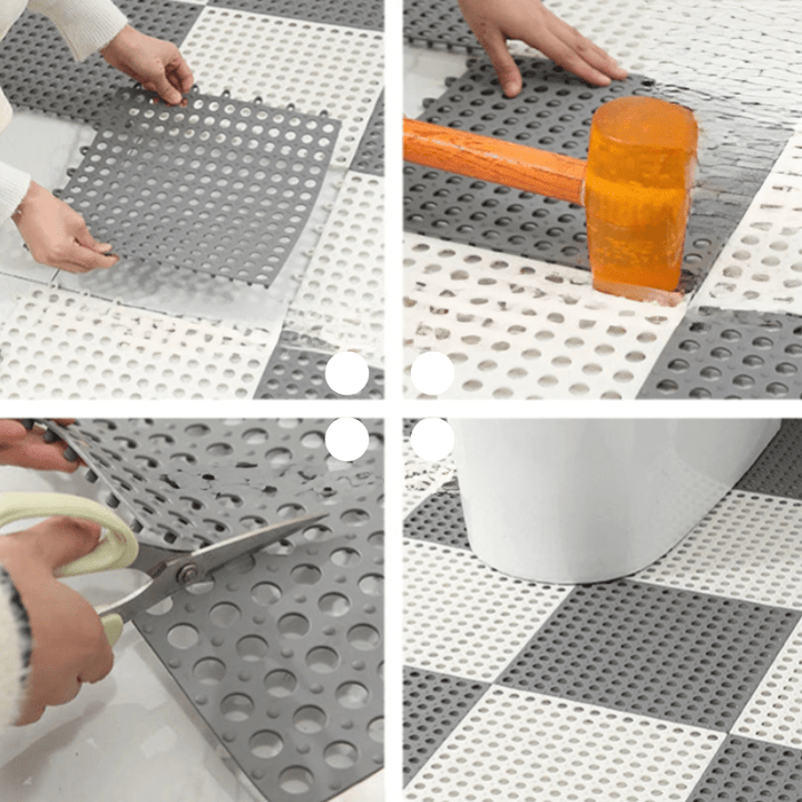 Tapis de Douche Antidérapant Étanche 30 cm x 30 cm – Tapis Salle de Bain Sécurisé et Facile à Entretenir 4