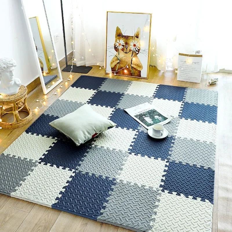 Tapis de Jeu Puzzle Mousse Amortissant pour Enfants – Couleurs Vives et Design Stimulant 120x90 cm 0