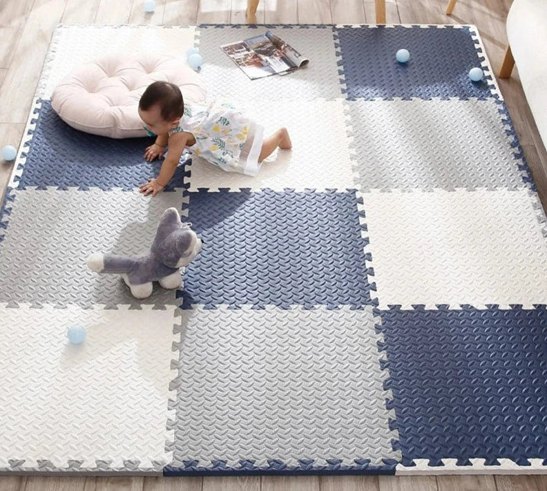 Tapis de Jeu Puzzle Mousse Amortissant pour Enfants – Couleurs Vives et Design Stimulant 120x90 cm 1