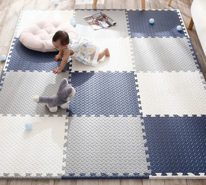 Tapis de Jeu Puzzle Mousse Amortissant pour Enfants – Couleurs Vives et Design Stimulant 120x90 cm 1