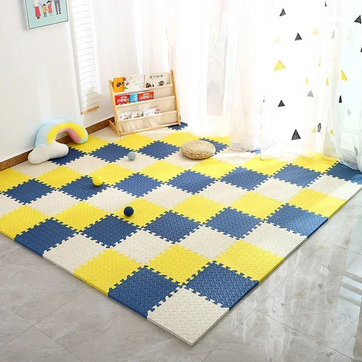 Tapis de Jeu Puzzle Mousse Amortissant pour Enfants – Couleurs Vives et Design Stimulant 120x90 cm 7
