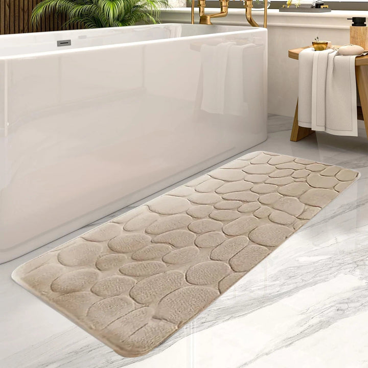 Tapis de Salle de Bain Absorbant Antidérapant – Grand Tapis Confortable pour Douche et Baignoire, Design Élégant 0