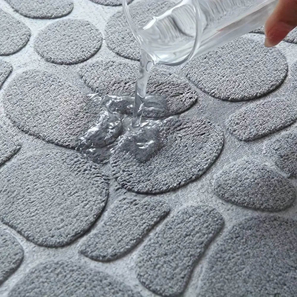 Tapis de Salle de Bain Absorbant Antidérapant – Grand Tapis Confortable pour Douche et Baignoire, Design Élégant 1