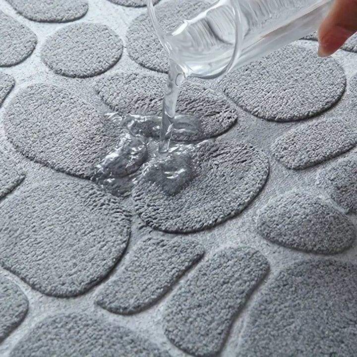 Tapis de Salle de Bain Absorbant Antidérapant – Grand Tapis Confortable pour Douche et Baignoire, Design Élégant 1