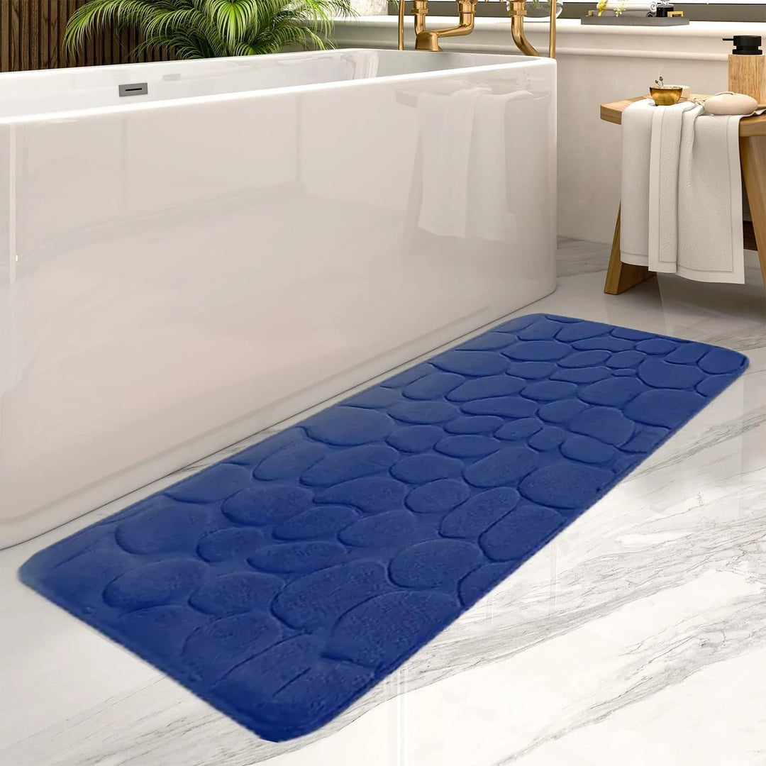 Tapis de Salle de Bain Absorbant Antidérapant – Grand Tapis Confortable pour Douche et Baignoire, Design Élégant 5