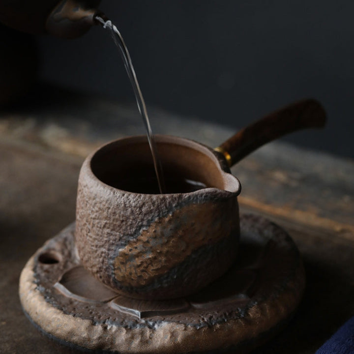 Teapot Ceramic Traditional Japanese Style Tea Brewing Pot