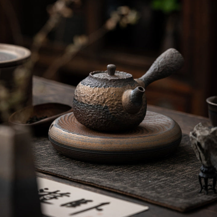 Teapot Ceramic Traditional Japanese Style Tea Brewing Pot