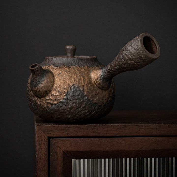 Théière Japonaise en Céramique Tokoname-Yaki 220 ml – Artisanat Unique avec Filtre en Céramique pour Dégustation de Thé 4